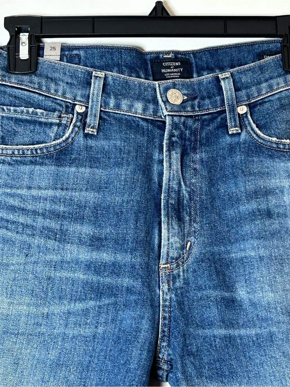 Citizens of humanity demy cropped flare jeans size 25 medium wash made in USA - Picture 2 of 16